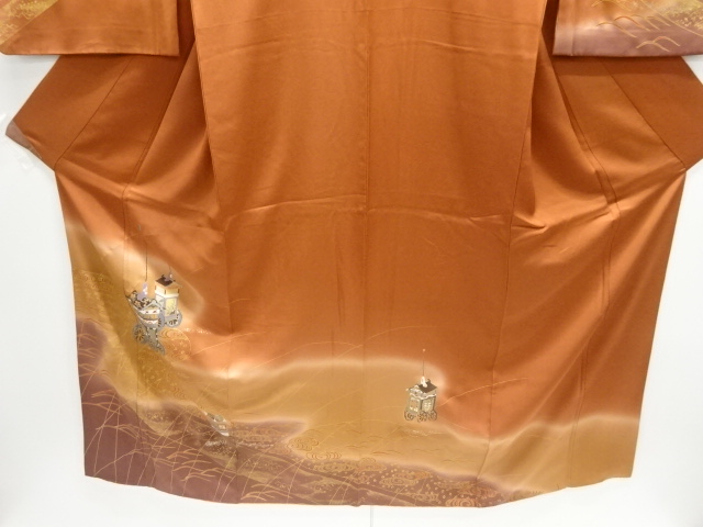  鉾車模様訪問着